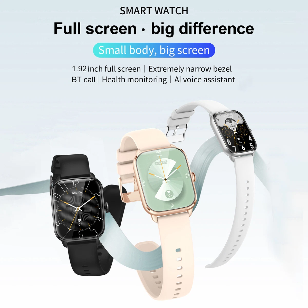 KT65 Sports Watch 1.92 Inch TFT FullTouch Screen Fitness P6C7 eBay