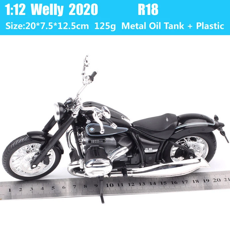 Welly 1:12 Scale BMW R18 2020 Retro Cruiser Motorcycle Diecast Model Bike Tour - Image 2 of 4