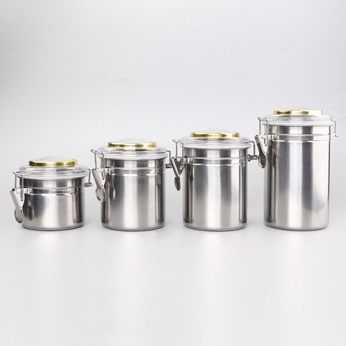 Stainless Steel Airtight Cigar Tobacco Jar Cannister with Humidifier Hygrometer - Picture 17 of 17