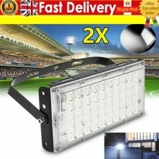 LED Security Floodlight Flood Lights Indoor Outdoor Garden Waterproof Lamp 50W