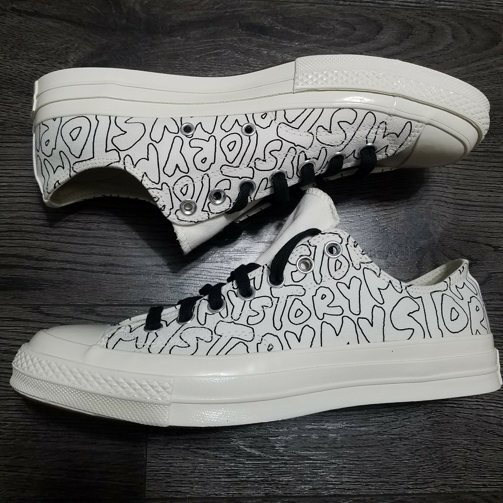 CONVERSE Chuck Taylor All Star Low My Story Shoes Mens 9 off white beige  170285C | eBay