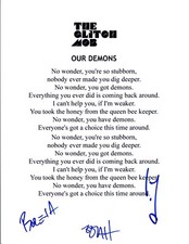 The Glitch Mob Signed Autographed "Our Demons" Lyric Sheet COA VD
