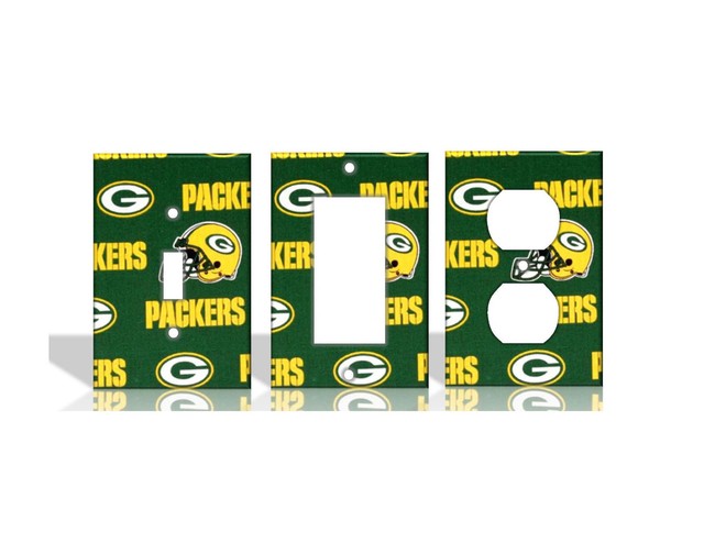 Green Bay Packers #2 Yellow Light Switch Covers Football ...