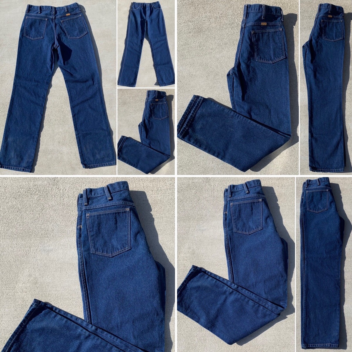 Vintage Rustler Jeans Made In USA TALON Zipper Style 87621 Sz 32