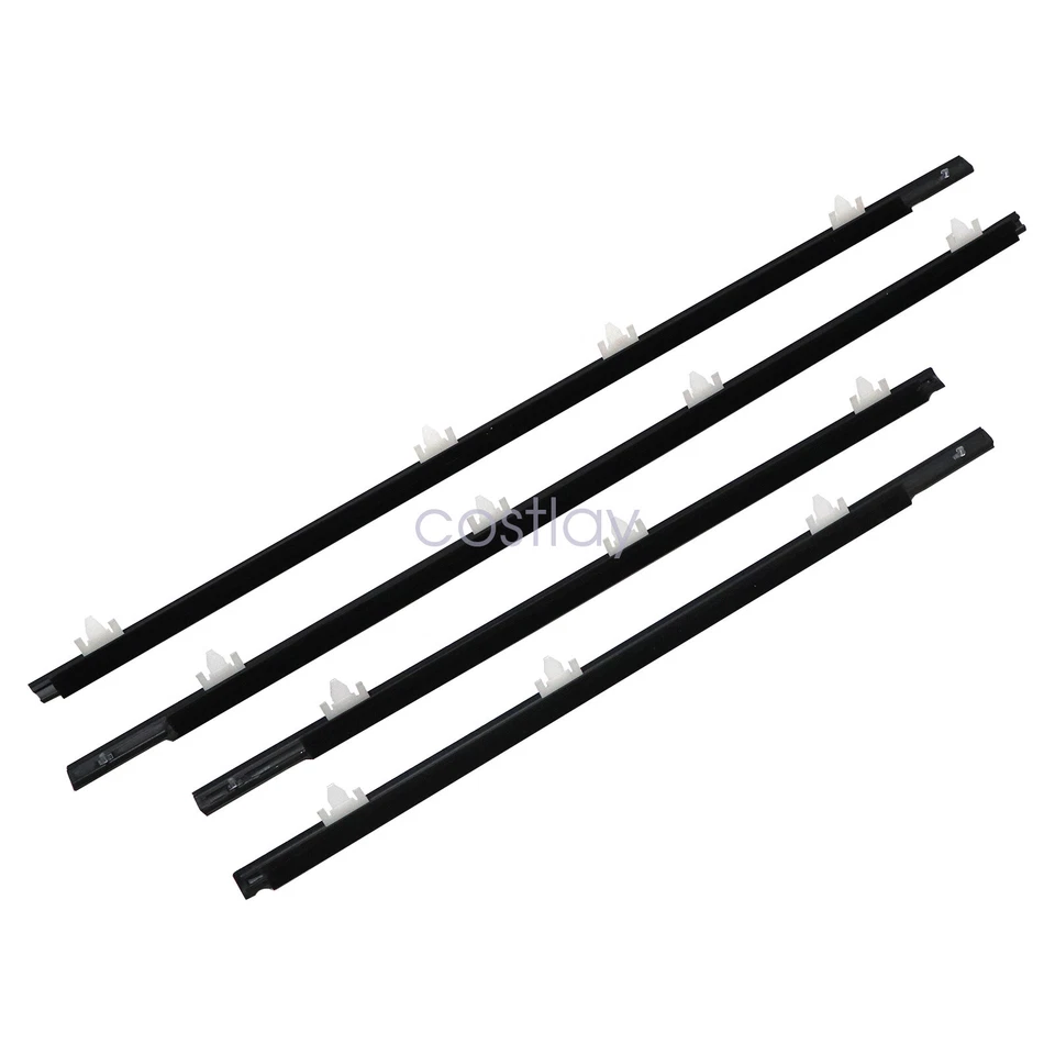 NUEVO 4 puertas línea de cinturón negro sello de goma para Nissan Sentra 1990-1994 sedán EE. UU. Foto 4 de 4