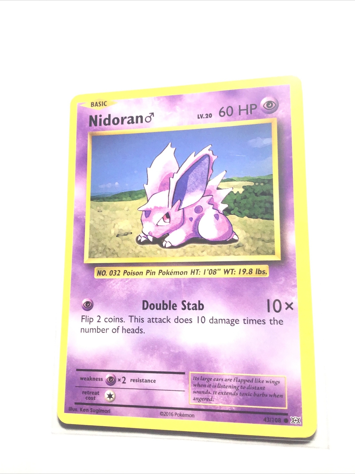 NIDORAN - 43/108 - XY Evolutions - Pokemon Card - NM