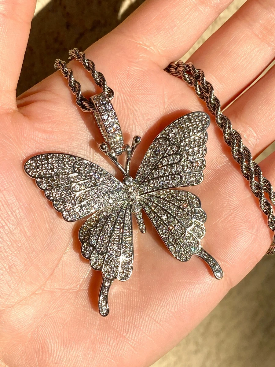 Mens butterfly pendant deals
