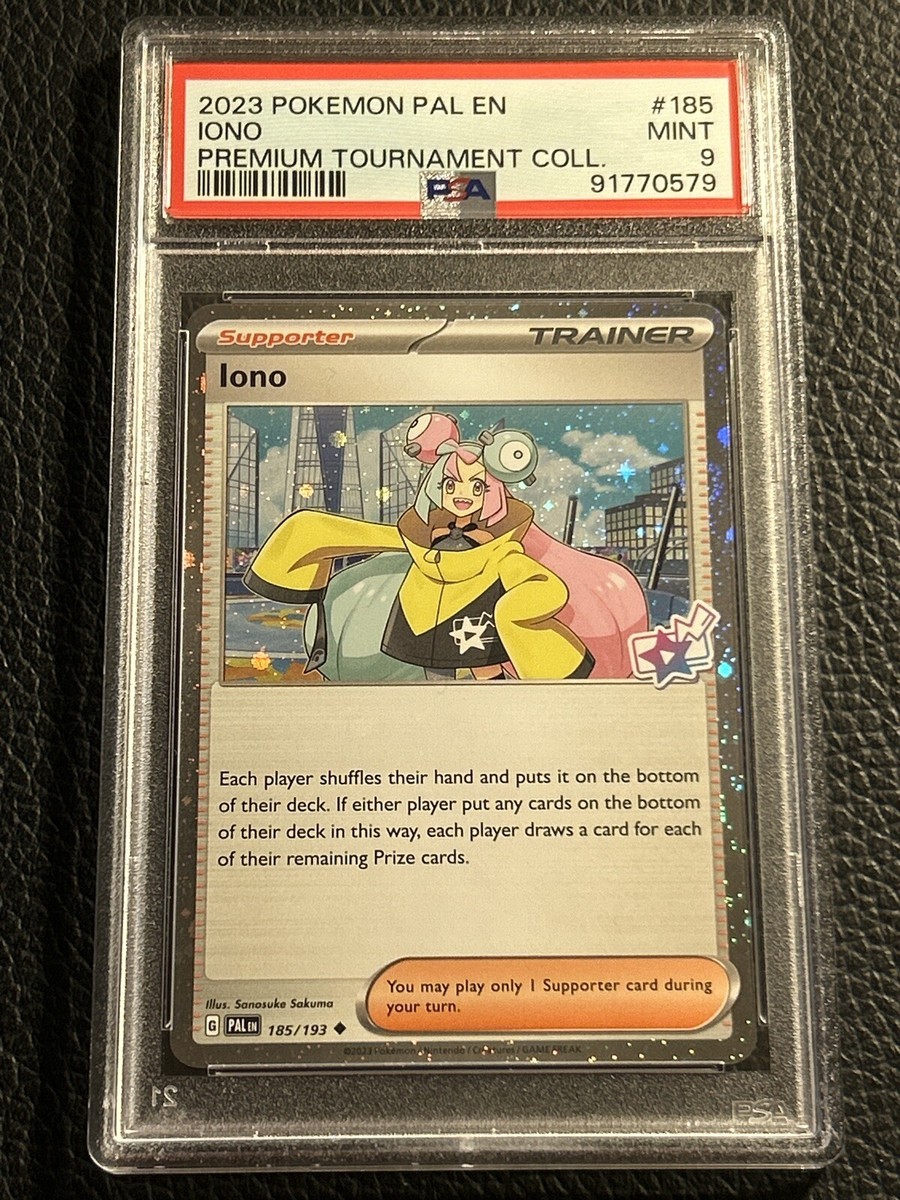 2023 IONO 185/193 Cosmos Holo PREMIUM TOURNAMENT COLLECTION PSA 9