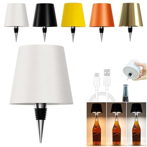 Wireless Bottle Lamp in 3 Adjustable Color Temperatures for Wine Bottles  