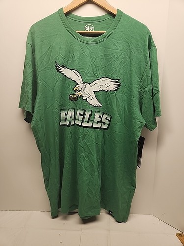 Philadelphia Eagles '47 Throwback Men’s T-Shirt Sz XXL Green Retro Logo NFL - Picture 2 of 7