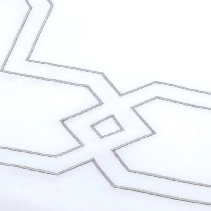 PRATESI АРТ-ДЕКО БОЛЬШОЙ ГЭТСБИ КОРОЛЕВА ПОДОДЕЯЛЬНИК НАВОЛОЧКИ ГЕОМЕТРИЧЕСКАЯ ВЫШИВКА ИТАЛИЯ