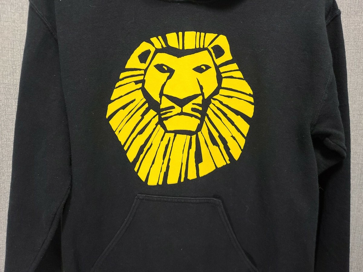 Disney The Lion King Broadway Musical Black Hoodie Sweatshirt Size