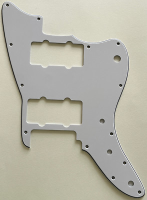3 Ply White Pickguard Fit Squier Affinity Jazzmaster Style Guitar Parts