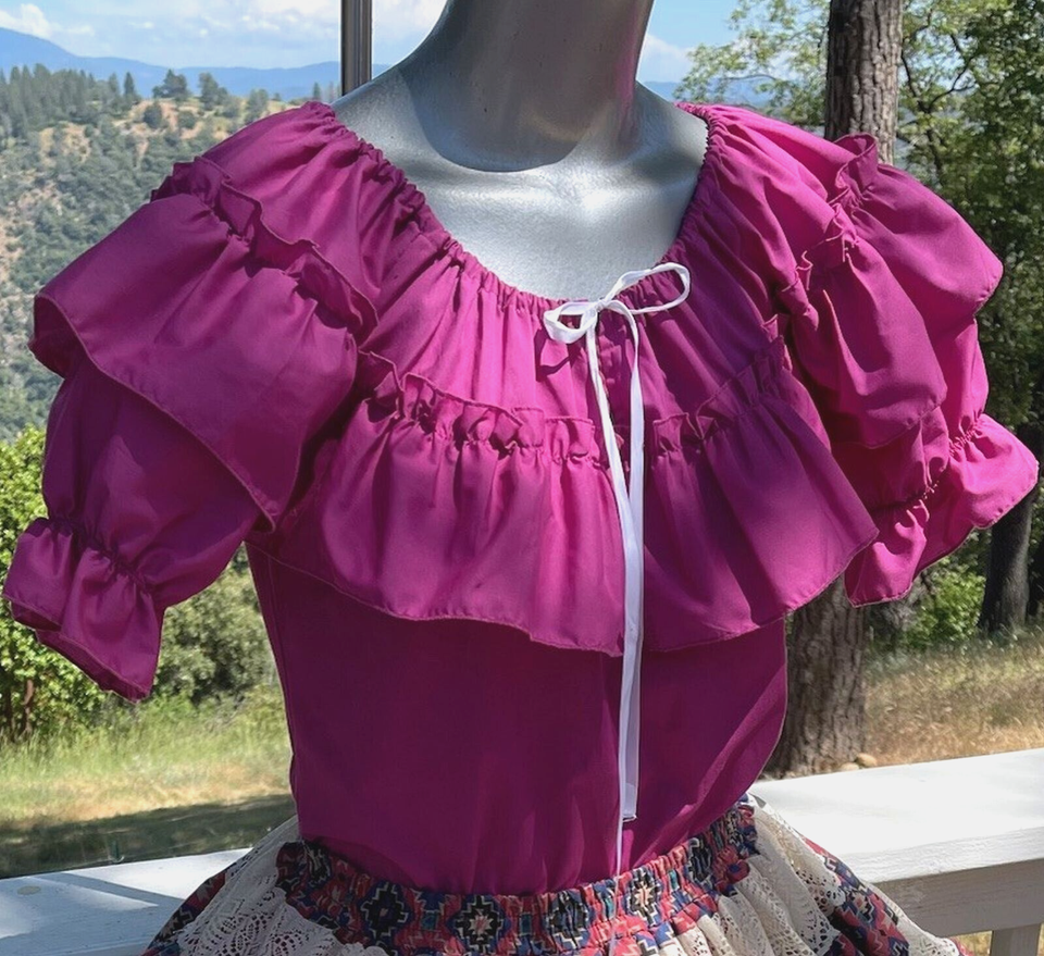Mondiki Blouse & Southwest Skirt 2pc Square Dance Dress S/M B42" W2640