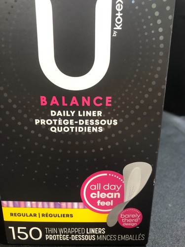 U By Kotex Balance Daily Liners, Regular, 150 ct Thin Wrapped Liners - Picture 2 of 4