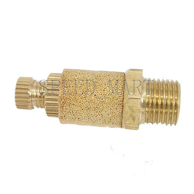 5pcs Sinter Bronze Pneumatic Muffler Silencer Air Flow Speed Control 3/8 Valve