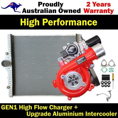 GEN1 Turbo+Intercooler+Oil Feed Pipe For Toyota LandCruiser Prado 05-15