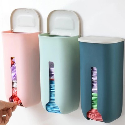Plastiktütenhalter Spender Müll Lebensmittel Müllbeutel Organizer Wandmontage UK