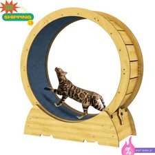 NEW 36in Cat Exercise Wheel Solid Wood Silent Cat Treadmill up to 110LB