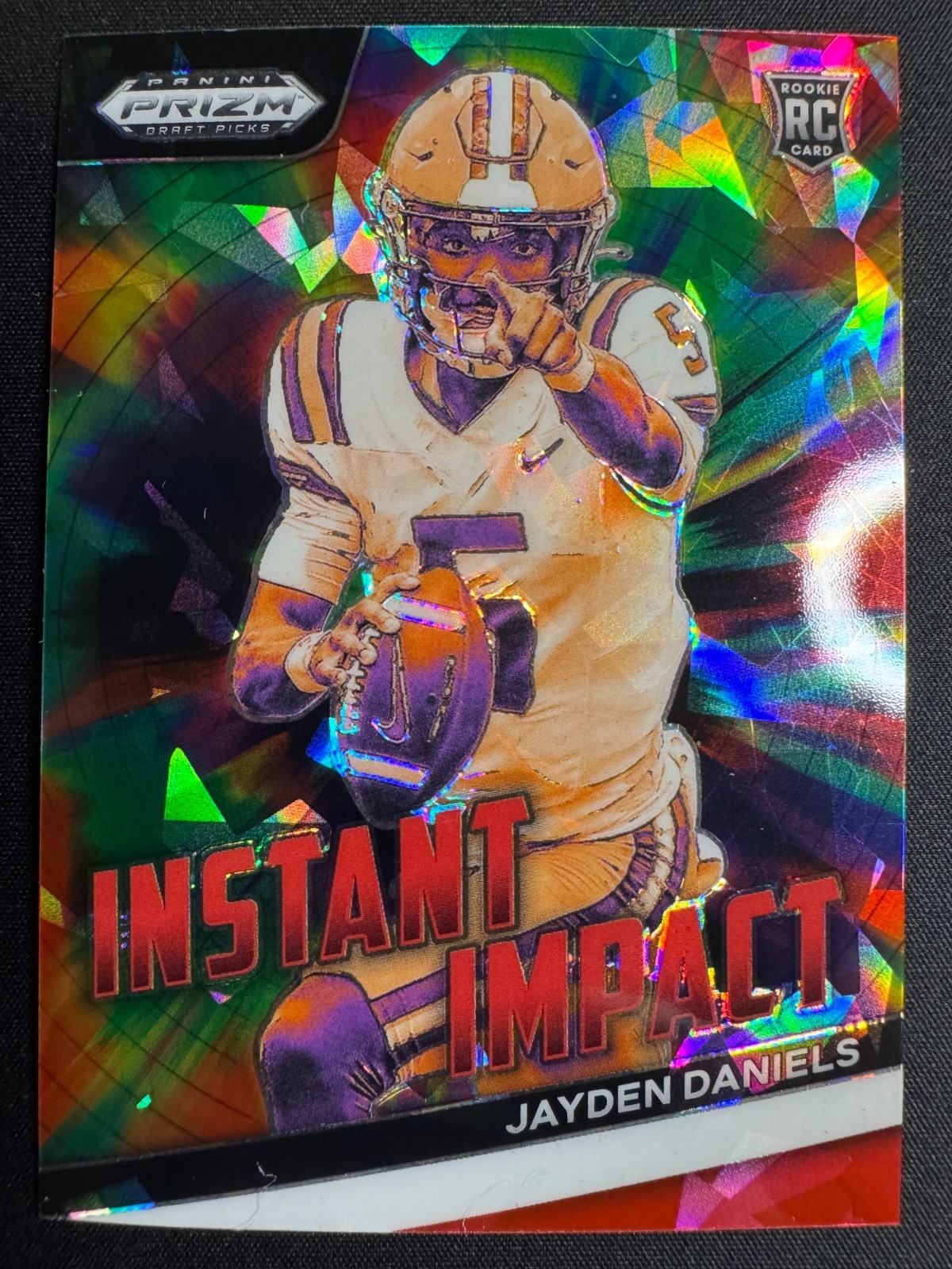 2024 Panini Prizm Draft Picks - Instant Impact Jayden Daniels #II-JD Green Prizm