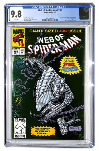 Web of Spider-Man #100 CGC 9.8 1st Spider-Armor App Nightwatch Origin (AT) 129
