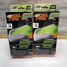 Nerf Pro Gel Fire Nightfall Hopper w/ 5000 Glow in the Dark Rounds- 2