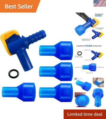Durable Silicone Bite Valves with Shutoff Valve - Fits Most Hydration Bladders