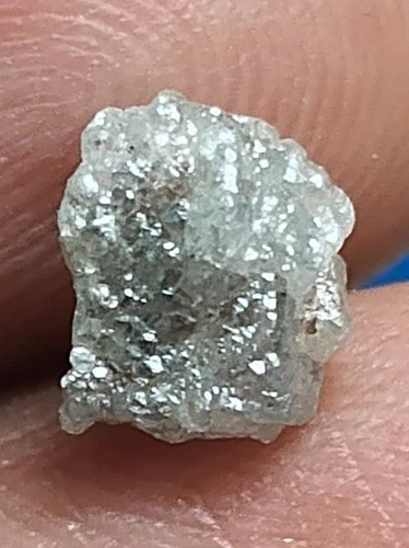 1.30 Ct Silver Rough Diamond – Natural Raw Uncut Loose Diamond Sparking Diamond