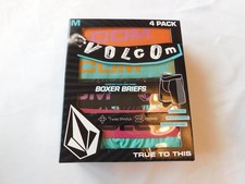 Volcome Men's 4 Pack Boxer Briefs 4 Way Stretch Size M 32-34 Multicolored NWT