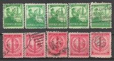 1939 1CUBA SET DI 10 FRANCOBOLLI USATI (Michel # 158.159) CV €3,00