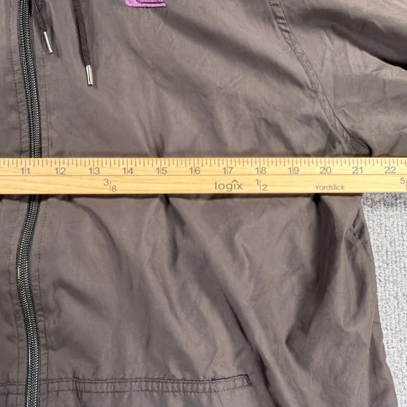 Vintage Y2k Quicksilver Everyday Full Zip Hooded Windbreaker-Men's L *Read Disc* - product detail image 8