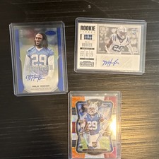 Panini Malik Hooker Indianapolis Colts Rookie Autograph Card Lot 2017 (3 Cards)