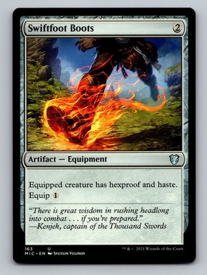 Swiftfoot Boots U Commander: Kamigawa: Neon Dynasty 163 NM