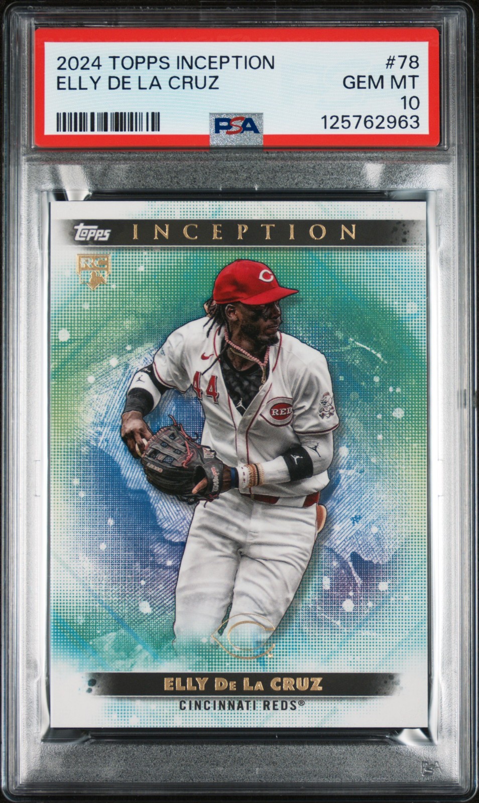 2024 Topps Inception Elly De La Cruz #78 Base White Rookie RC Reds PSA 10 !!!!