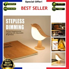Bird Night Light Touch Sensor Desk Lamp 3 Color Dimmable Rechargeable