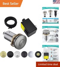 Universal Garbage Disposal Air Switch Kit - Brushed Nickel Elegance, Quick Setup
