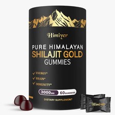Himiyer Pure Himalayan Shilajit Gummies 3000 mg No Added Sugar
