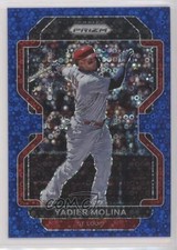 2022 Panini Prizm Tier II Blue Donut Circle 112/199 Yadier Molina #175 04br
