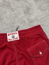 Birdwell Beach Britches Red Board Shorts Polyester Made In USA Men  s 30