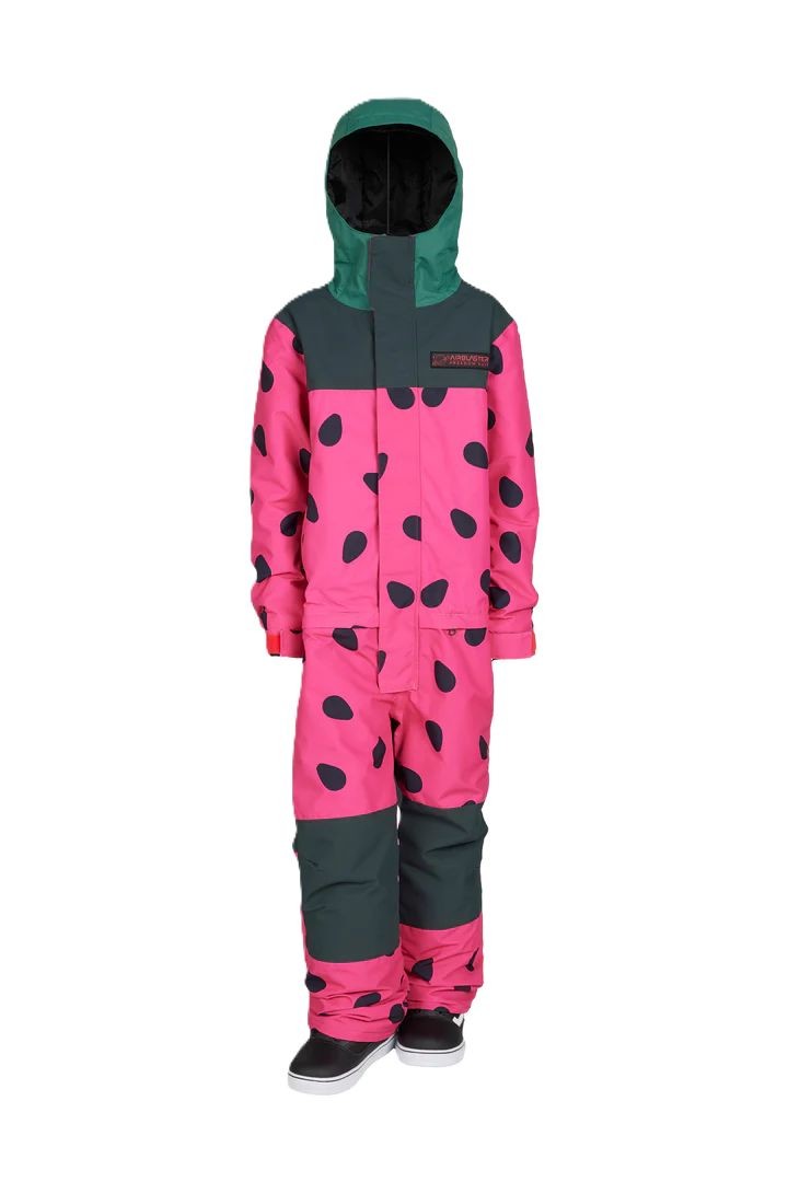 Youth Freedom Suit サイズM Airblaster Youth Freedom Suit Kid's Bodysuit, Watermelon, X-Large