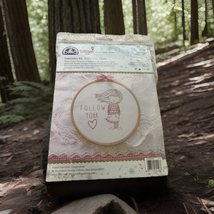 New Tamar embroidery kit follow your heart