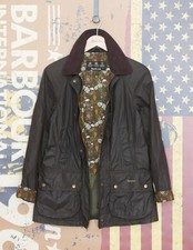 229£ Barbour Hope Beadnell leichte Damen-Wachsjacke oliv UK 8 US 4 EU 34