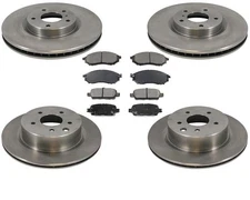 Frt & Rr Brake Rotors & Ceramic Pads Fits2005-2008 G35 Rear Wheel Drive