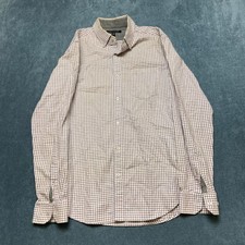 Banana Republic Luxe Flannel Shirt Mens M Multicolor Check Slim Fit Button Down