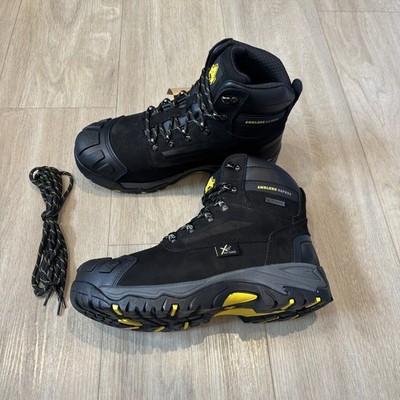 AMBLERS FS987 GRÖSSE 8 SCHWARZ WASSERDICHT STAHLKAPPE SICHERHEITSSTIEFEL