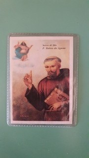 SAINTINO WITH RELIC SERVANT OF GOD P.MATTEO DA AGNONE