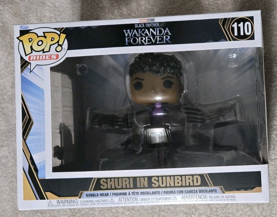 FUNKO POP! # 110 - BLACK PANTHER - WAKANDA FOREVER - SHURI IN SUNBIRD - NEW NIP