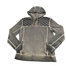 Buckle BKE Athletic Fit Long Sleeve Hoodie Size Med with Buttons. Great Cond