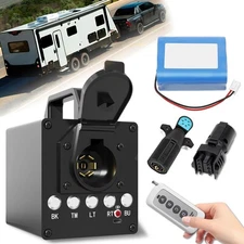 Portable Trailer Light Tester Box, Wireless Remote Control Operation, with 12...