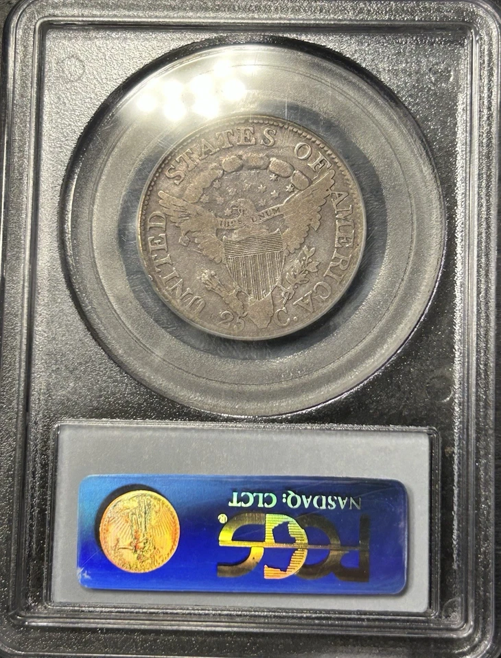 1805 Draped Bust Quarter 25C Rare US Type Coin PCGS VG08 Problem Free Coin - Image 3 of 4